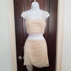 COPY - 🥰 B2G1F SHEIN Mesh Overlay costume festival party set in Beige/Neutral S…